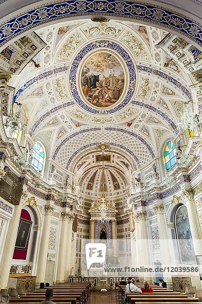 Innenraum Chiesa di San Giovanni Evangelista  Scicli  UNESCO Weltkulturerbe  Provinz Ragusa  Sizilien  Italien  Europa