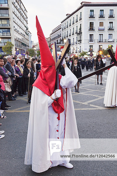 Easter procession  Semana Santa  Madrid  Spain  Europe