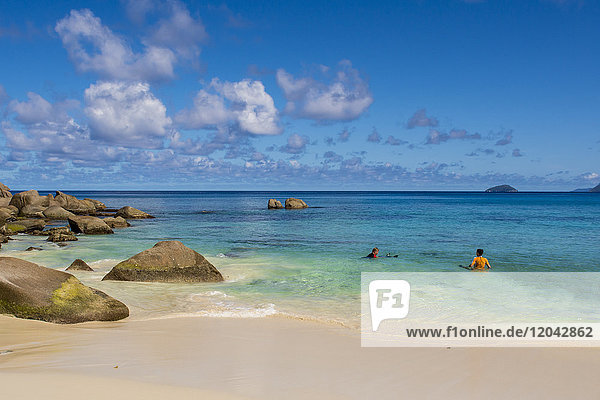 Anse Soleil beach  Mahe  Republic of Seychelles  Indian Ocean  Africa