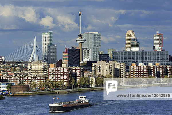 Skyline  Rotterdam  South Holland  Netherlands  Europe