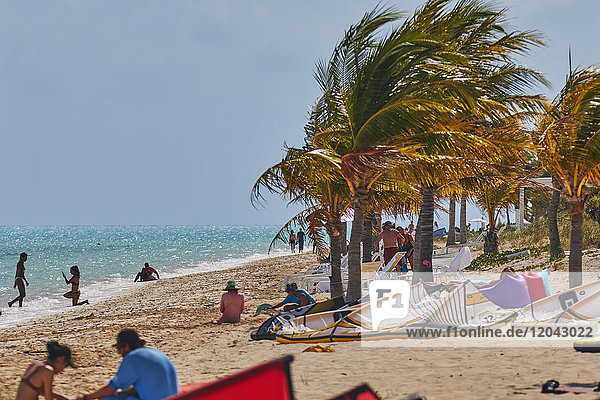Long Bay Beach  an der Südküste von Providenciales  Turks- und Caicosinseln  in der Karibik  Westindien  Mittelamerika