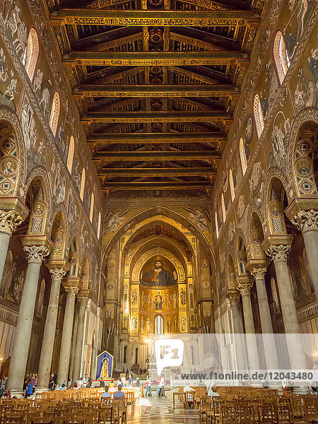 Monreale Cathedral  Palermo  Sicily  Italy  Europe
