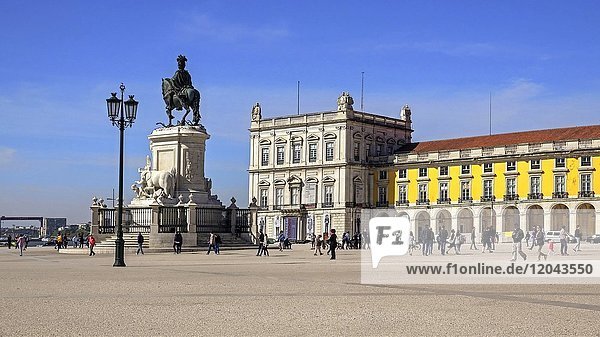 Praca de Comercio  Baixa  Lissabon  Portugal  Europa