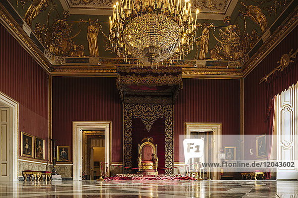 Interior of Palazzo Reale di Napoli  Naples  Campania  Italy  Europe