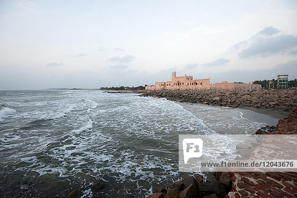 Fort Dansburg  erbaut im dänischen Stil in der ehemaligen dänischen Kolonie Tranquebar  Tamil Nadu  Indien  Asien