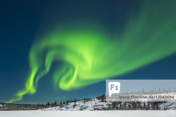 Aurora Borealis (Nordlichter)  Yellowknife  Nordwest-Territorien  Kanada  Nordamerika
