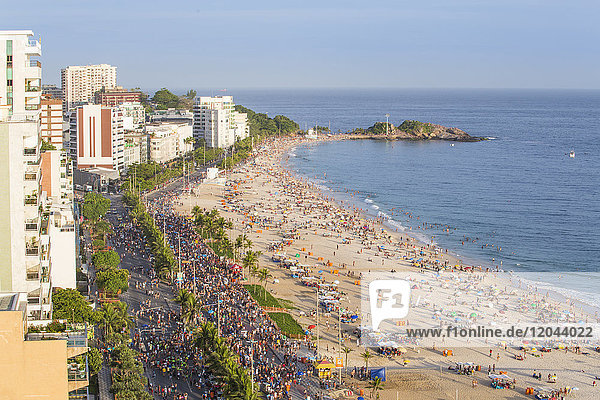 Ipanema Beach  Straßenkarneval  Rio de Janeiro  Brasilien  Südamerika