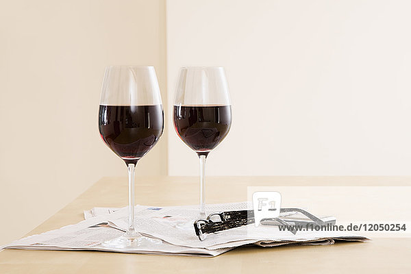 Two Glasses of Red Wine