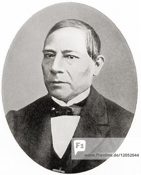 Benito Pablo Juárez García  1806 – 1872. Mexican lawyer and liberal politician. From Hutchinson's History of the Nations  published 1915.