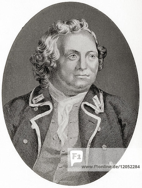 Israel Putnam  1718 – 1790. American army general officer  aka Old Put  who fought with distinction at the Battle of Bunker Hill during the American Revolutionary War. From Hutchinson's History of the Nations  published 1915.