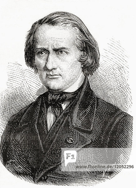 Henri Victor Regnault  1810 - 1878. Französischer Chemiker und Physiker. Aus Les Merveilles de la Science  veröffentlicht 1870.