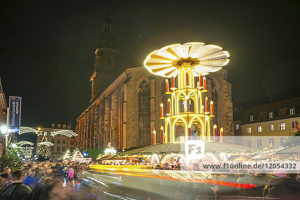 Germany  Heidelberg  Christmas market at night