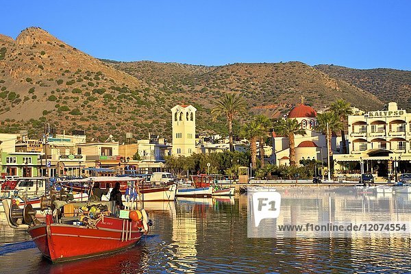 Hafen von Elounda  Elounda  Kreta  Griechische Inseln  Griechenland  Europa