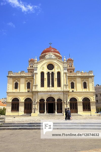 Die Metropolitankirche von Agios Minas  Heraklion  Kreta  Griechische Inseln  Griechenland  Europa