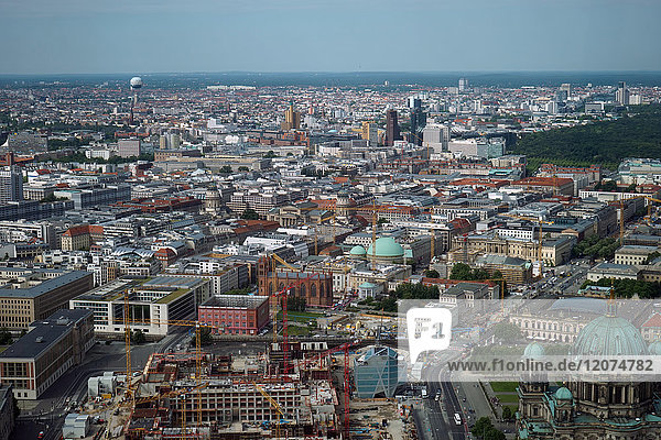 Aerial view  Berlin  Germany  Europe