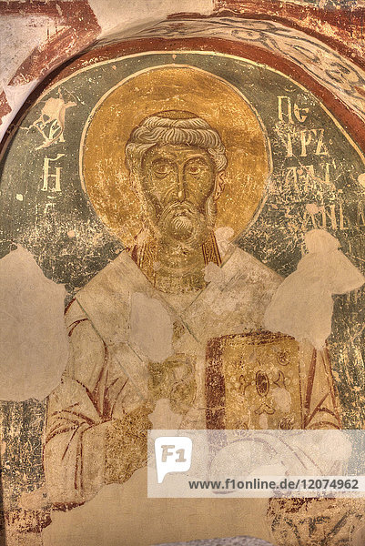 Fresken  Kirche von Nereditsa  UNESCO-Weltkulturerbe  Weliki Nowgorod  Gebiet Nowgorod  Russland  Europa