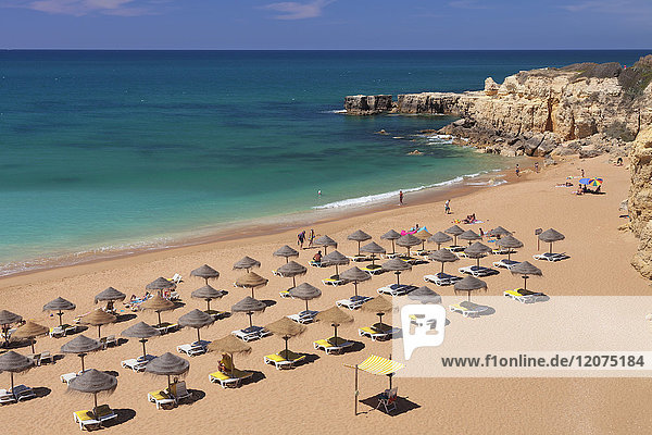 Strand Praia do Castelo  Atlantischer Ozean  Albufeira  Algarve  Portugal  Europa