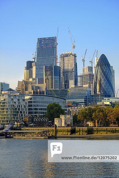 City of London financial district skyline  London  England  United Kingdom  Europe