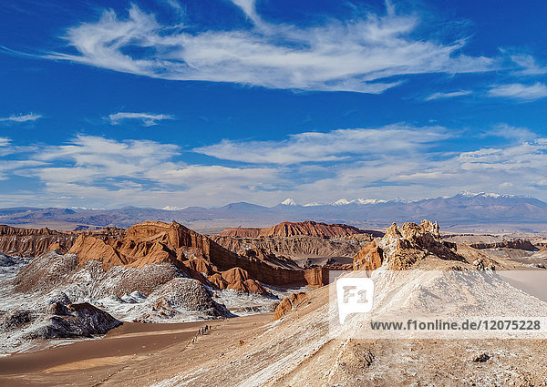 Valle de la Luna (Tal des Mondes)  bei San Pedro de Atacama  Atacama-Wüste  Region Antofagasta  Chile  Südamerika