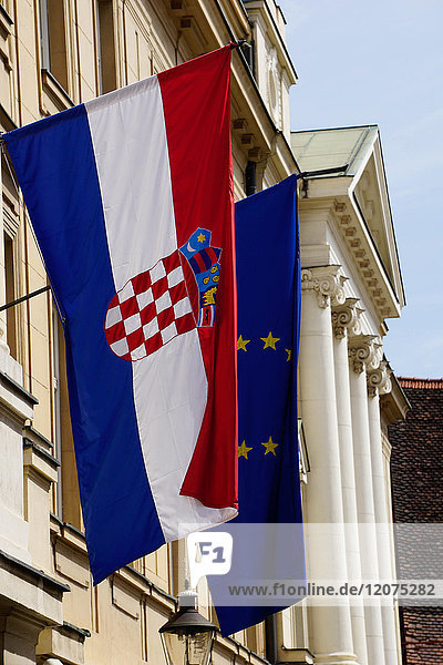 Regierungsviertel  Oberstadt  Zagreb  Kroatien  Europa