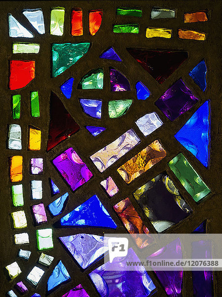 Multicolored stained glass