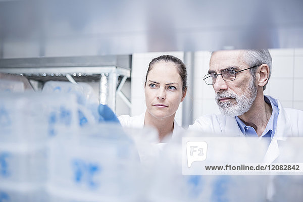 Porträt zweier Wissenschaftler im Labor