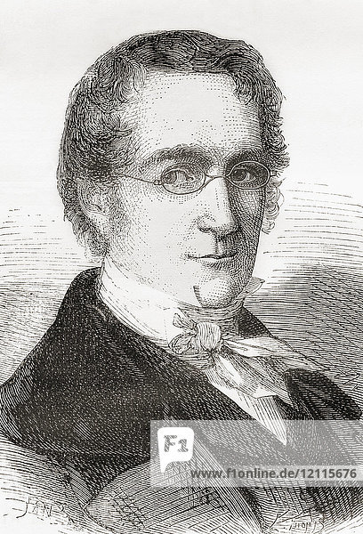 Joseph Louis Gay-Lussac alias Louis Joseph Gay-Lussac  1778 - 1850. Französischer Chemiker und Physiker. Aus Les Merveilles de la Science  veröffentlicht 1870.