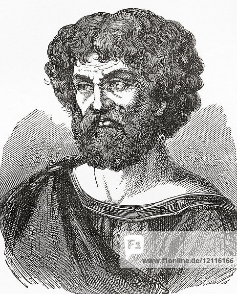 Hannibal Barca  247 - ca. 183/181 v. Chr. Karthagischer General. Aus Ward and Lock's Illustrated History of the World  veröffentlicht ca. 1882.