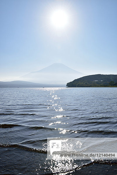 Beautiful view of Mount Fuji  Yamanashi Prefecture  Japan