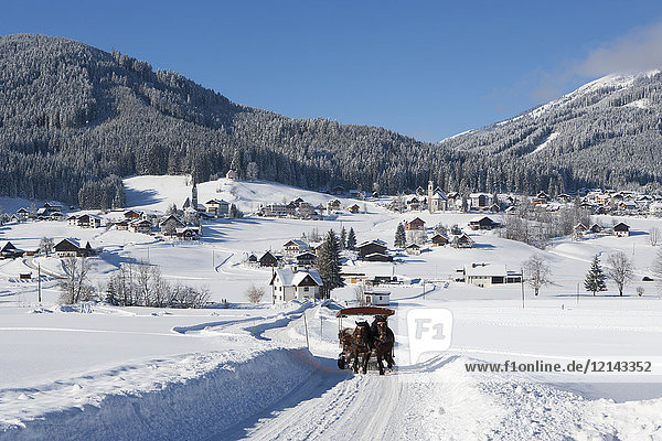 Österreich  Oberösterreich  Salzkammergut  Gosau  Skigebiet Dachstein-West