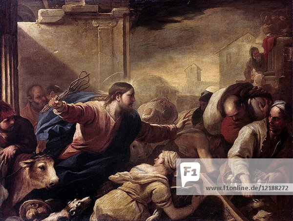 Luca Giordano - Expulsion of the Money Changers from the Temple.