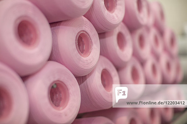 Pink cotton reels