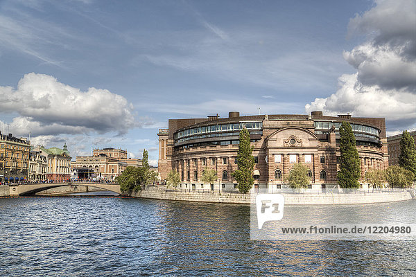 Schwedisches Parlamentsgebäude  Gamla Stan  Stockholm  Schweden  Skandinavien  Europa