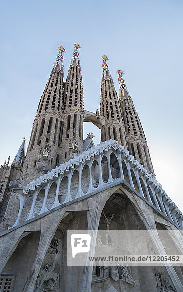 Die Sagrada Familia  UNESCO-Weltkulturerbe  Barcelona  Katalonien  Spanien  Europa