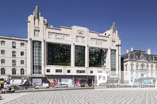 Art-Deco-Theater Eden  Praca dos Restauradores  Avenida da Liberdade  Lissabon  Portugal  Europa