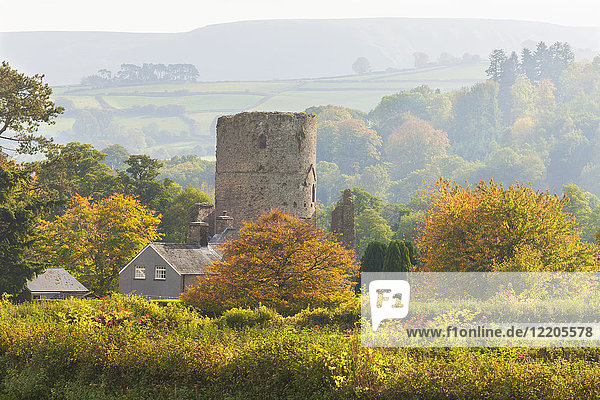 Tretower Castle  Powys  Wales  Vereinigtes Königreich  Europa