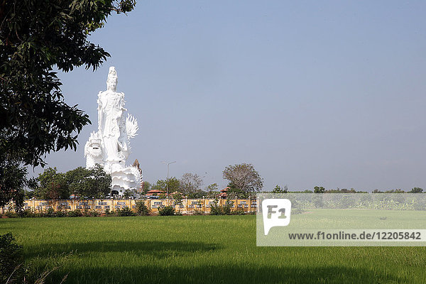 Statue von Quan Am  Bodhisattva des Mitgefühls (Göttin der Barmherzigkeit)  Chua Thien Lam Go Buddhistische Pagode  Tay Ninh  Vietnam  Indochina  Südostasien  Asien