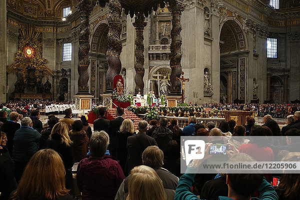 Messe im Petersdom  Vatikan  Rom  Latium  Italien  Europa