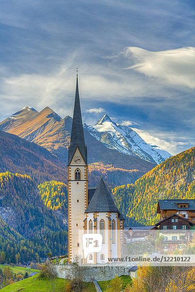 The Church of St Vincent  in Heiligenblut  Tyrol  Carinthia  Austria  Europe.