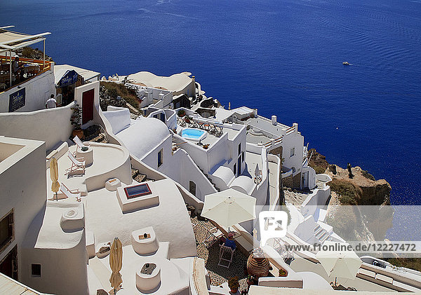 Europa  Griechenland  Die Kykladen  Ägäisches Meer  Insel Santorin  Stadt Oia