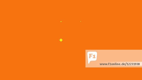 Buchstabe F gegen Orange Hintergrund Animierte Illustration