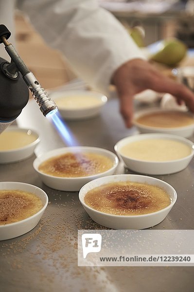 Karamellisierte Crème brûlée