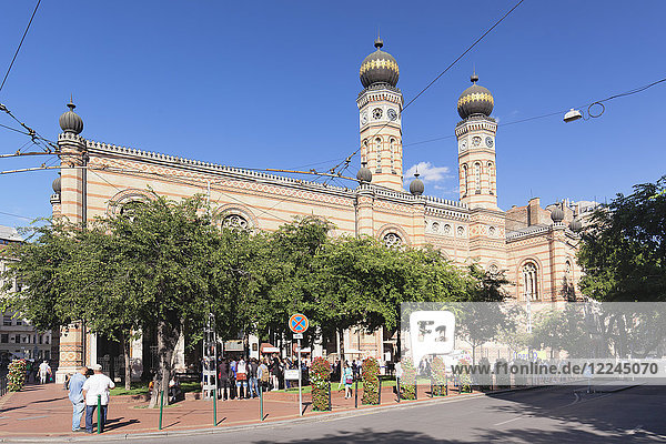 Große Synagoge  Dohany Utca Straße  Altstadt von Pest  Budapest  Ungarn  Europa