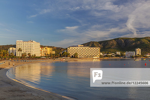 Palma Nova Beach Majorca Balearic Islands Spain Mediterranean Europe