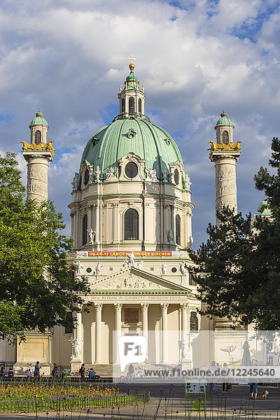 St. Karlskirche  Wien  Österreich  Europa