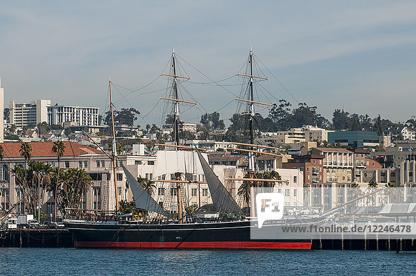 Klipperschiff Star of India (Barke)  Seaport Village  San Diego  Kalifornien  Vereinigte Staaten von Amerika  Nordamerika