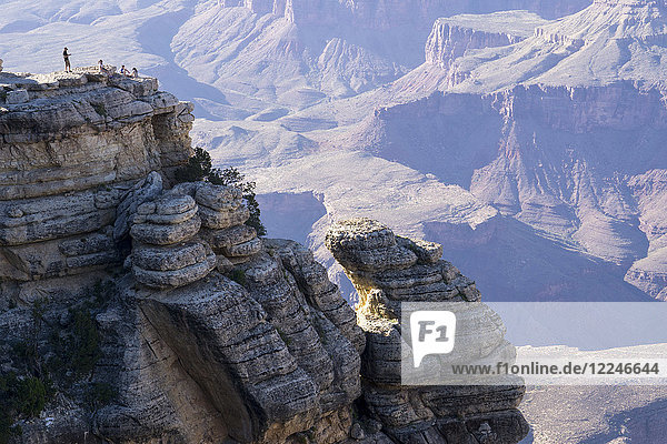 South Rim Felsformationen  Grand Canyon  UNESCO-Weltkulturerbe  Arizona  Vereinigte Staaten von Amerika  Nordamerika