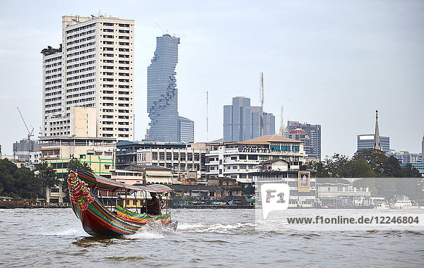 Fluss Chao Phraya  Bangkok  Thailand  Südostasien  Asien