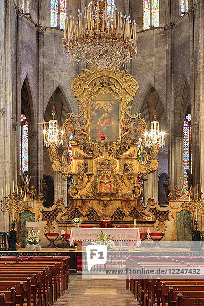 Kirche Santa Eulalia  Palma De Mallorca  Mallorca  Balearische Inseln  Spanien  Mittelmeer  Europa