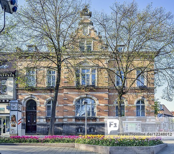 Rathaus der Stadt Bad Pyrmont ehemaliges kaiserliches Postamt Brunnenstraße Bad Pyrmont Niedersachsen Deutschland Europa